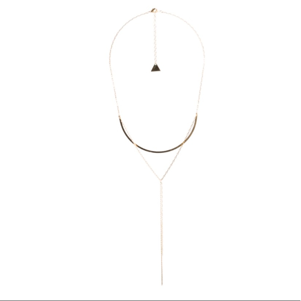 Serefina Kaleb Curved Bar Necklace